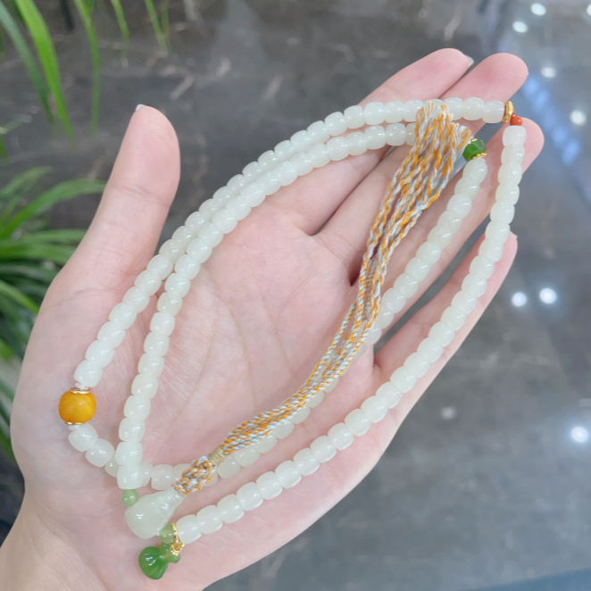 和田玉直切项链精美