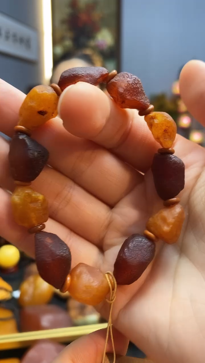 手链琥珀未镶嵌手串
