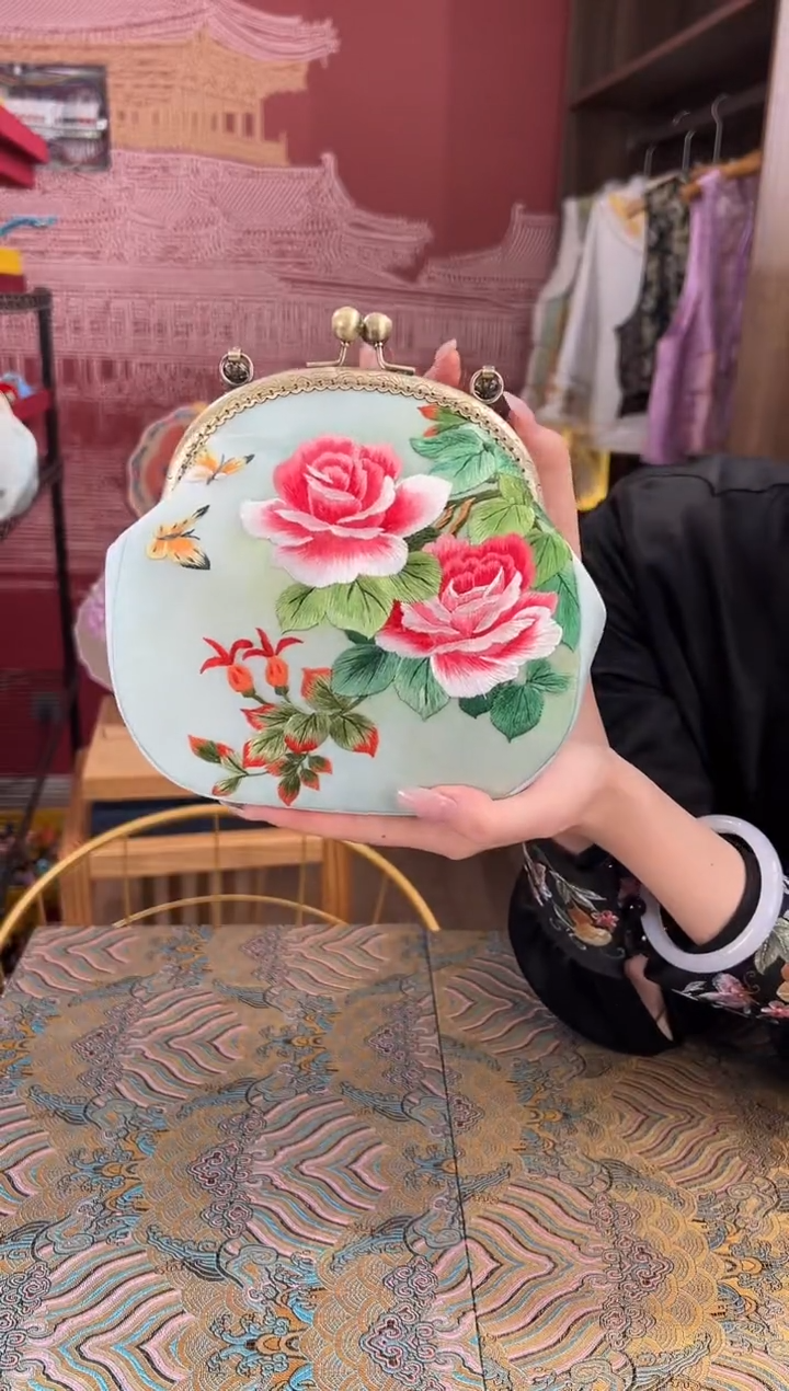 【闪购商品】刺绣苏绣手工刺绣包包
