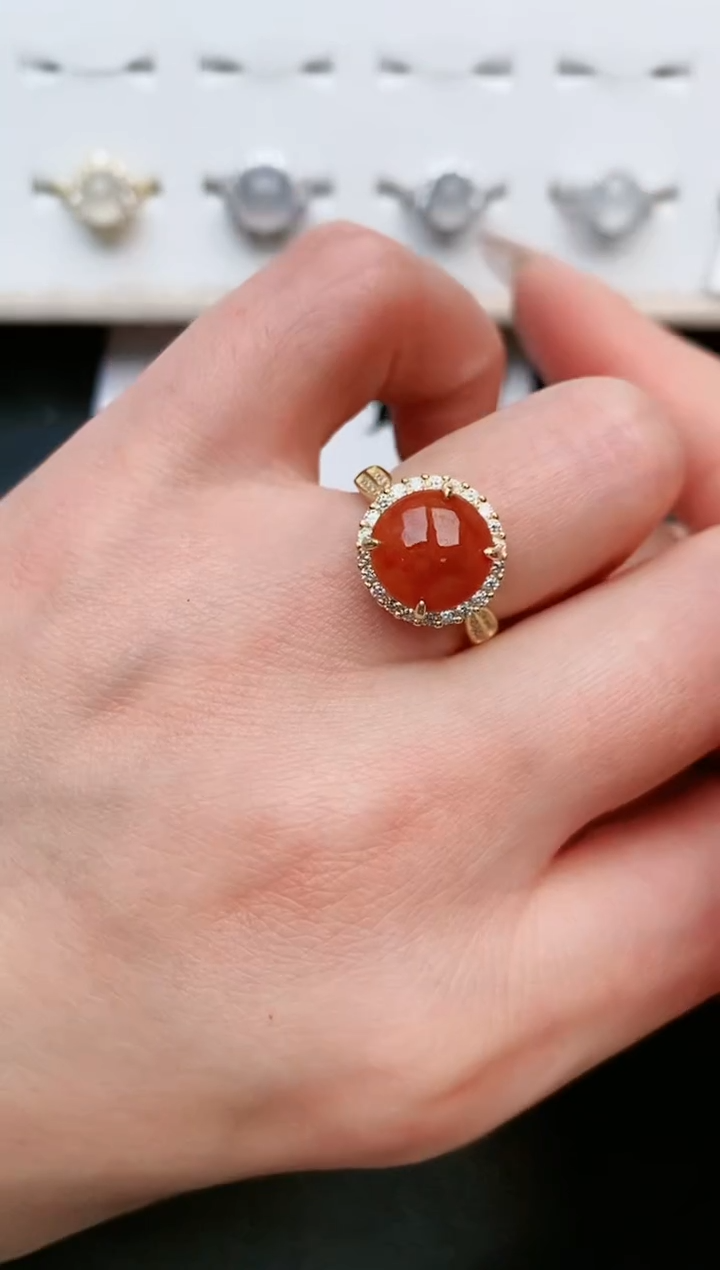 【闪购商品】翡翠戒指银S925镶嵌....