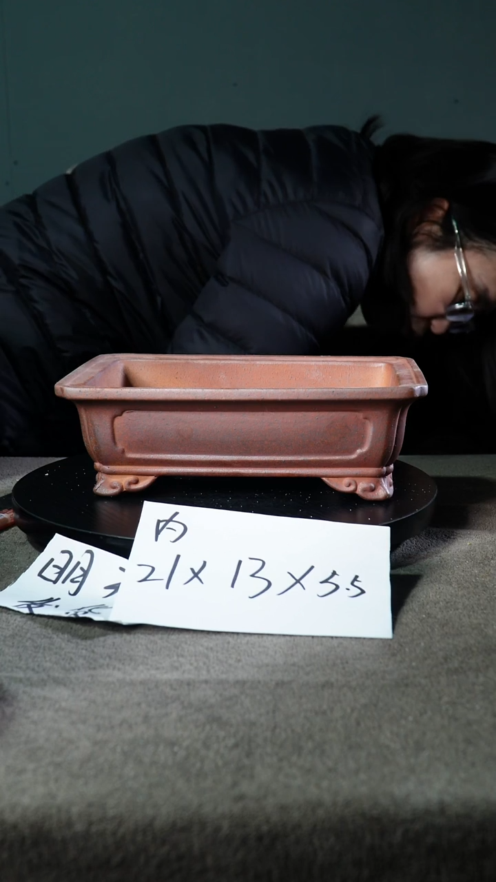 宜兴紫砂花盆小盆