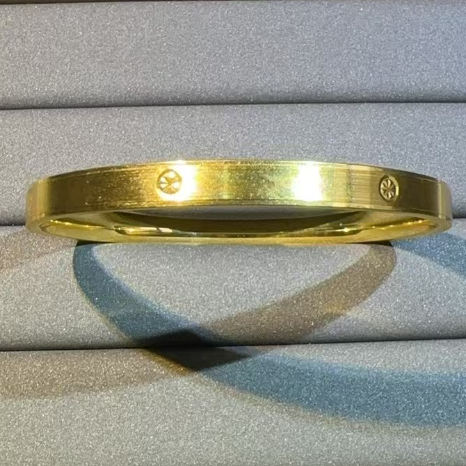 手镯 【乾诚严选】时尚百搭闭口拉丝手镯-W28