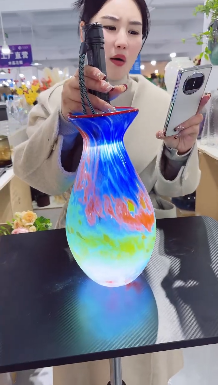 【闪购商品】无铅玻璃UU外贸仓-花瓶--HMK1
