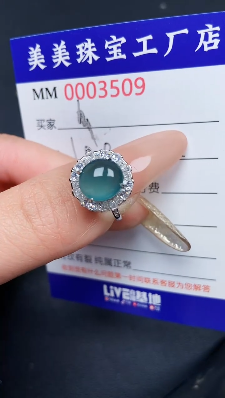 【闪购商品】翡翠颈饰银S925镶嵌3509