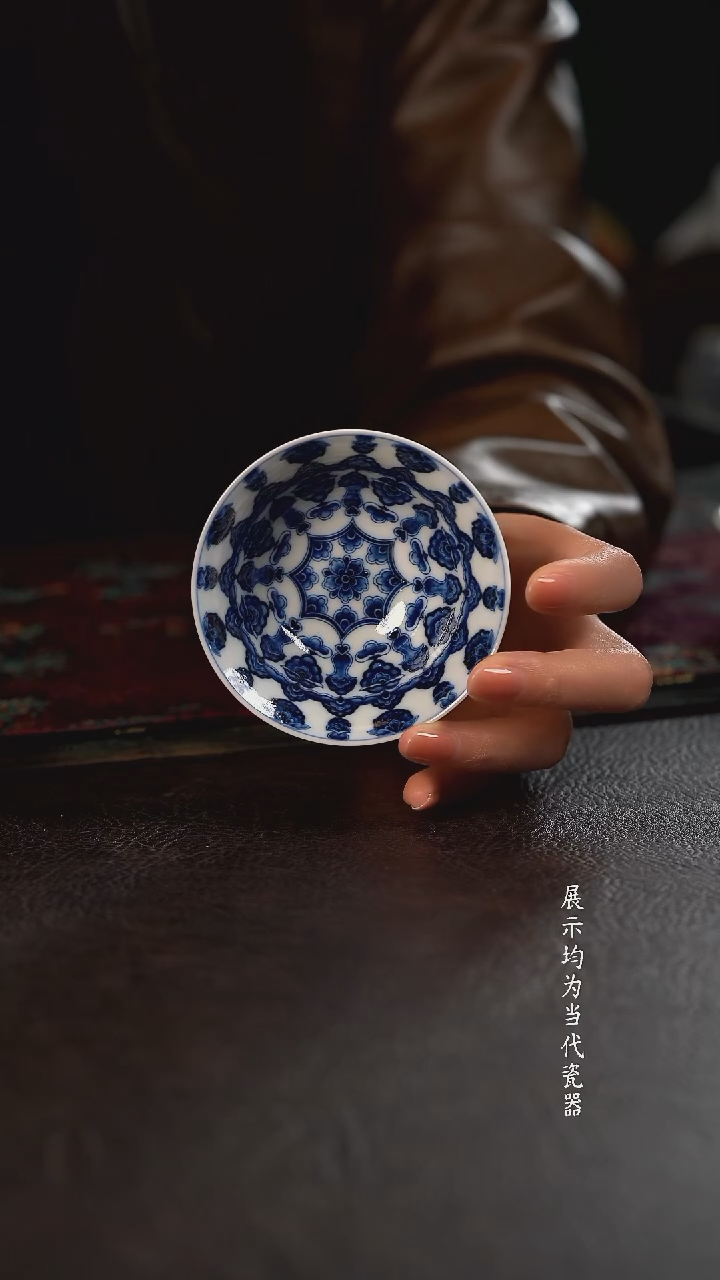 洪印慕明星空宝相撇口杯