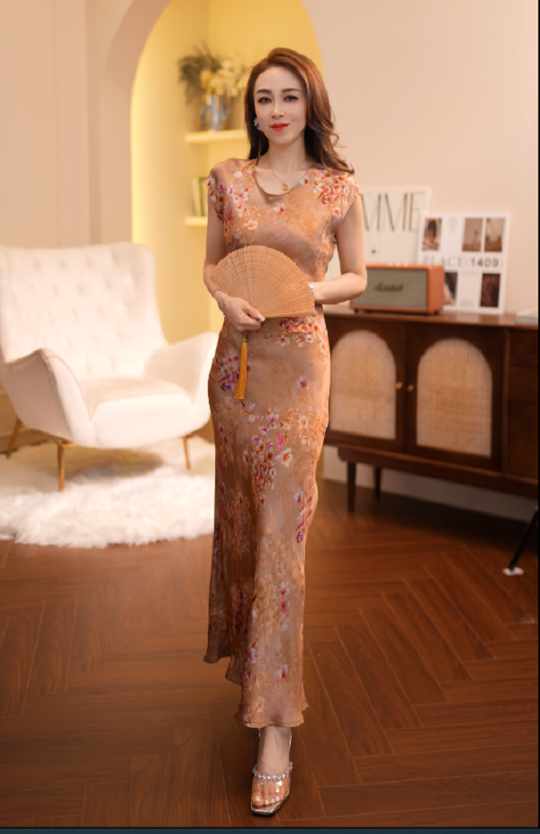 G308沉鱼落雁  显瘦修身遮肉新款连衣裙ZCF