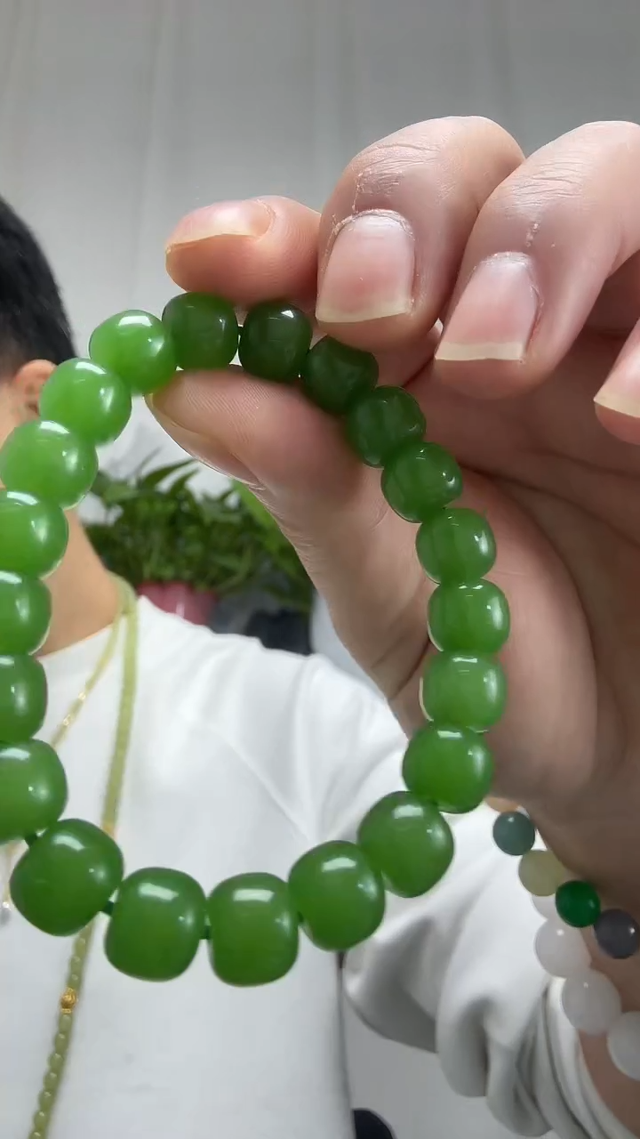 未镶嵌手串和田玉008 10m