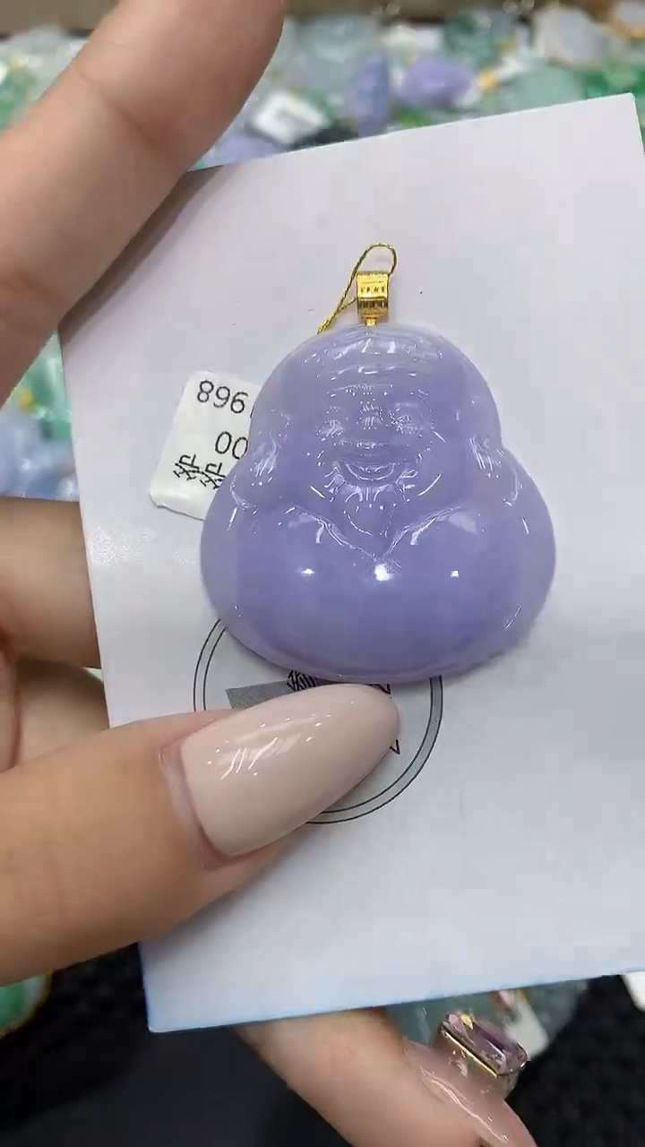 颈饰18K金镶嵌翡翠111111111111