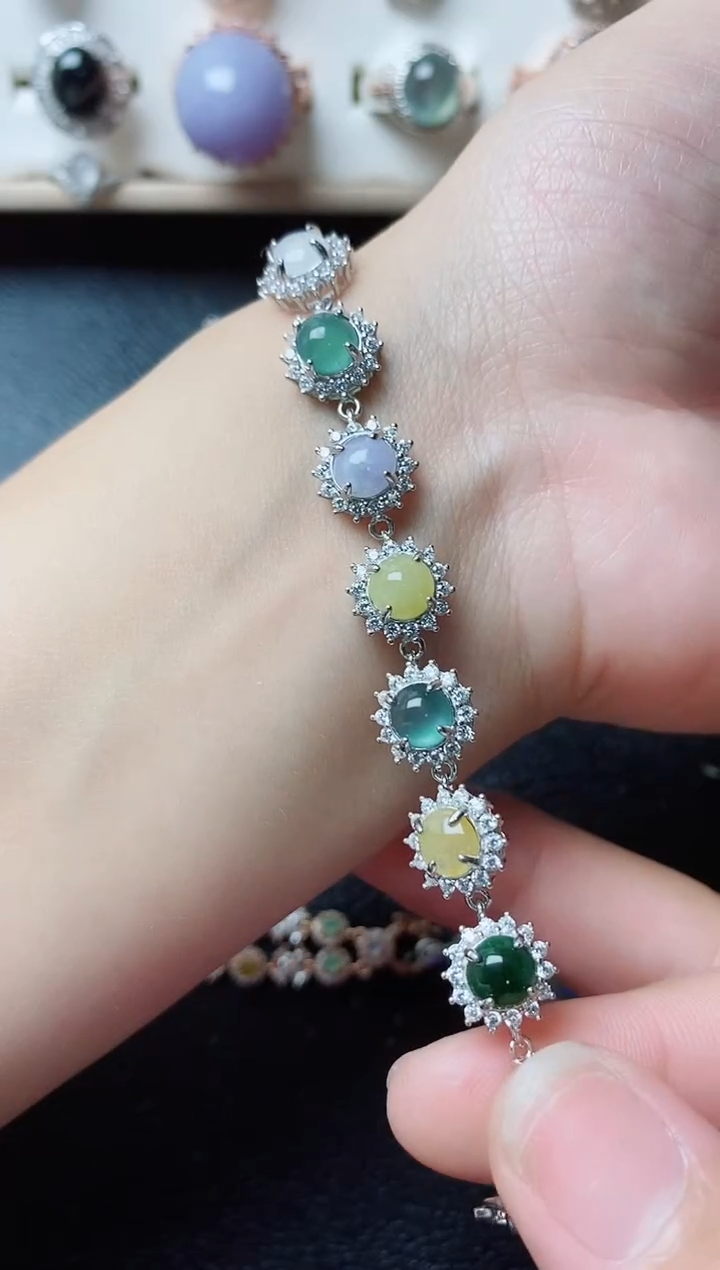 【闪购商品】翡翠戒指银S925镶嵌11111