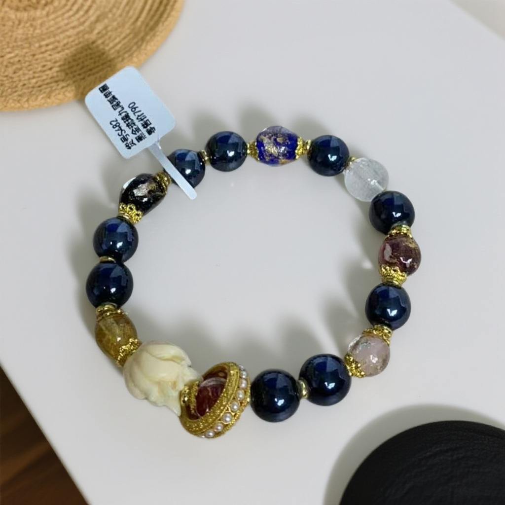 琉璃手链 黑金琉璃九尾482{全新礼袋包装}