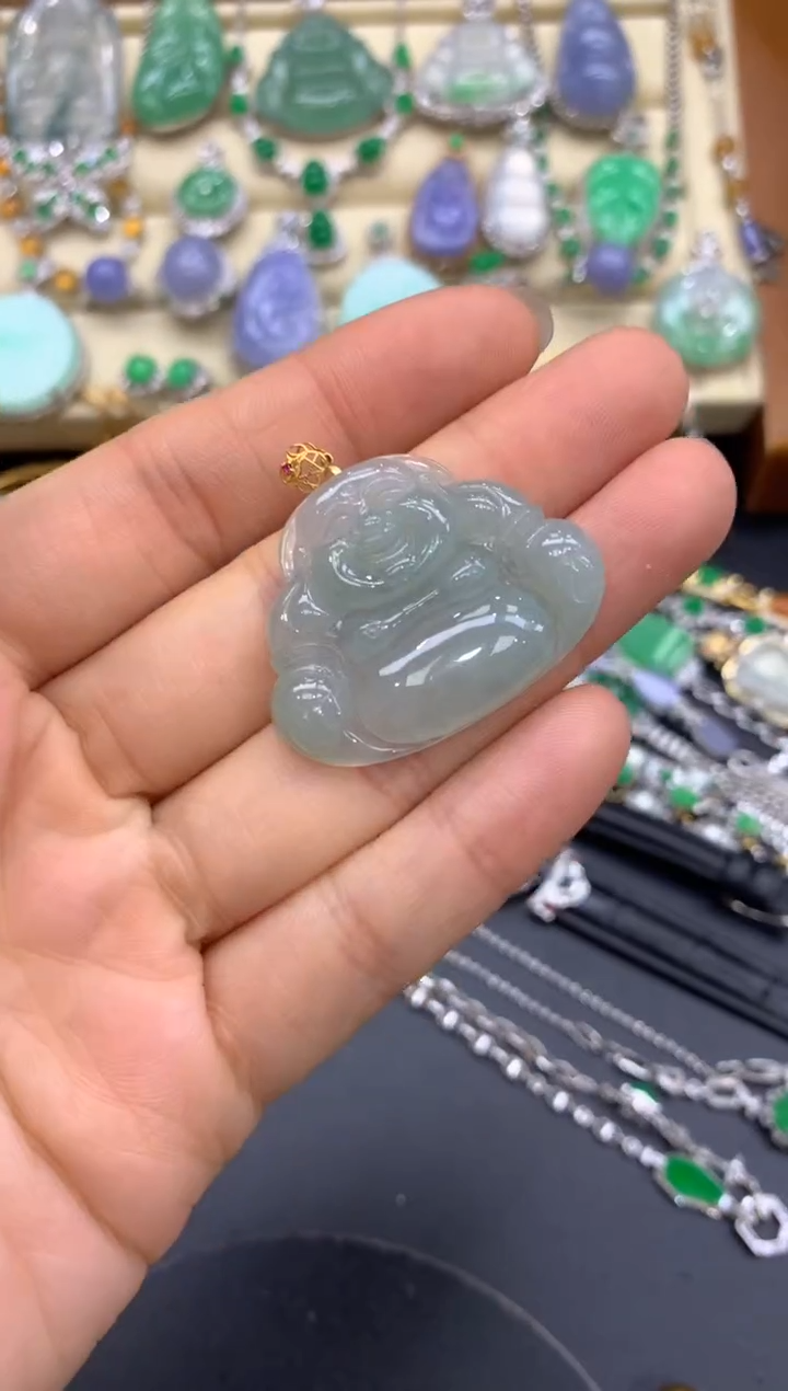 【闪购商品】翡翠颈饰18K金镶嵌189-中国好珍宝