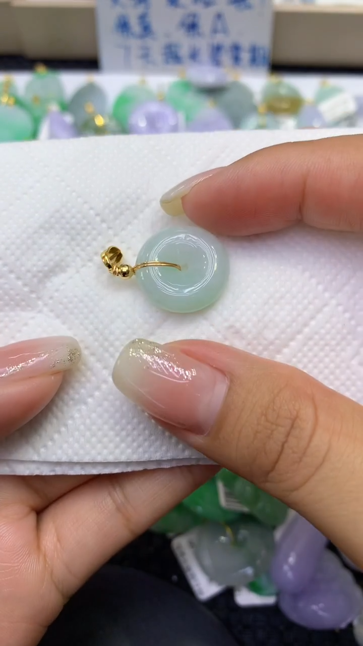 颈饰未镶嵌翡翠天然缅甸A货翡翠