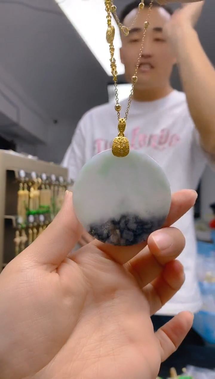 【闪购商品】翡翠耳饰合金0212翡翠锁骨链