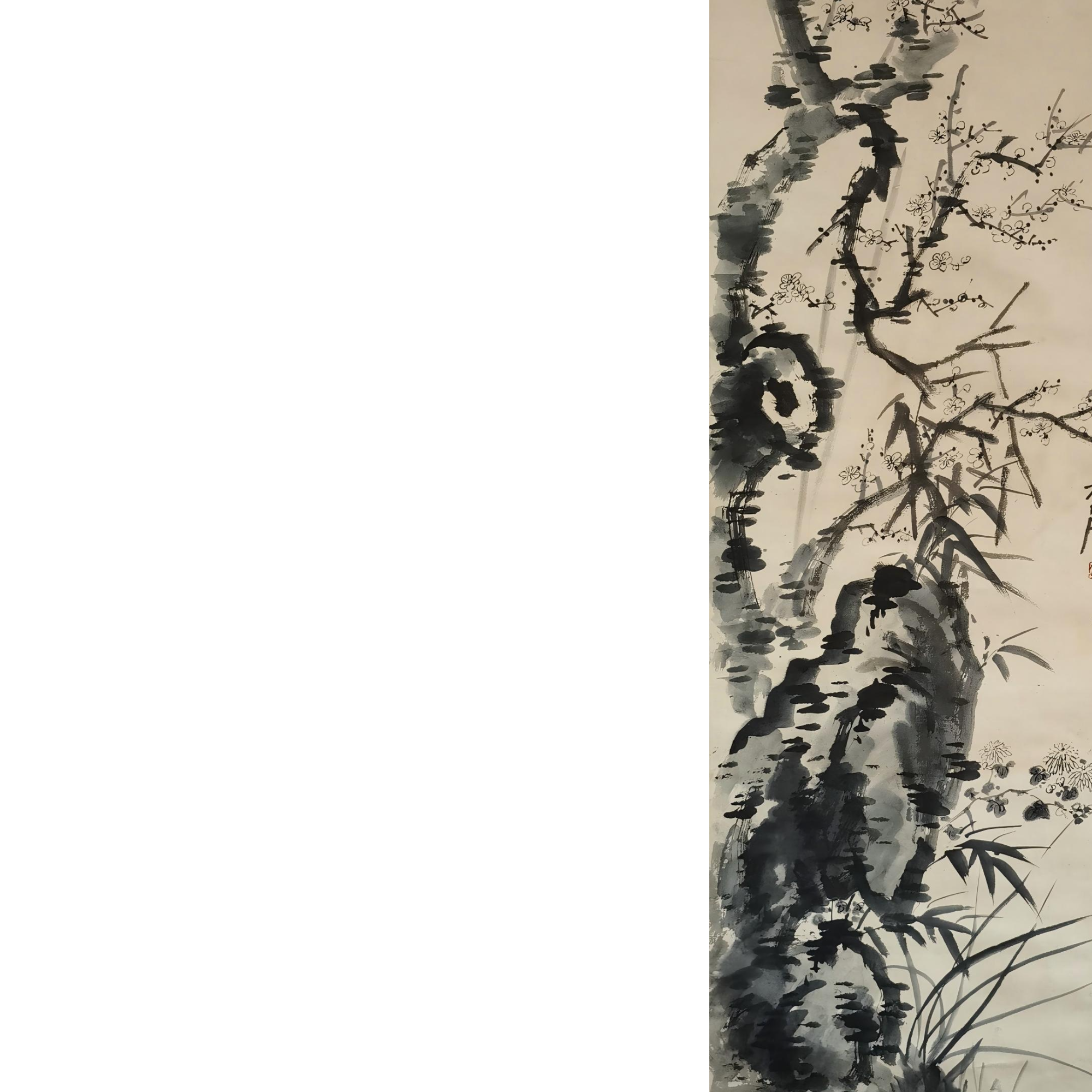 【辽拍】V240604-4-19《梅花》（5.5平尺）纸本镜片 zw