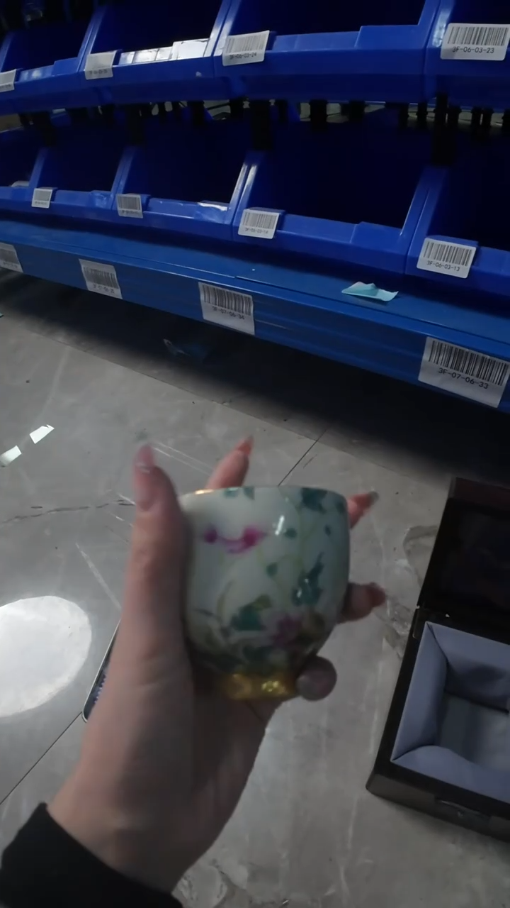 【ABC】【鎏金粉彩虞美人杯】【以佳礼盒】