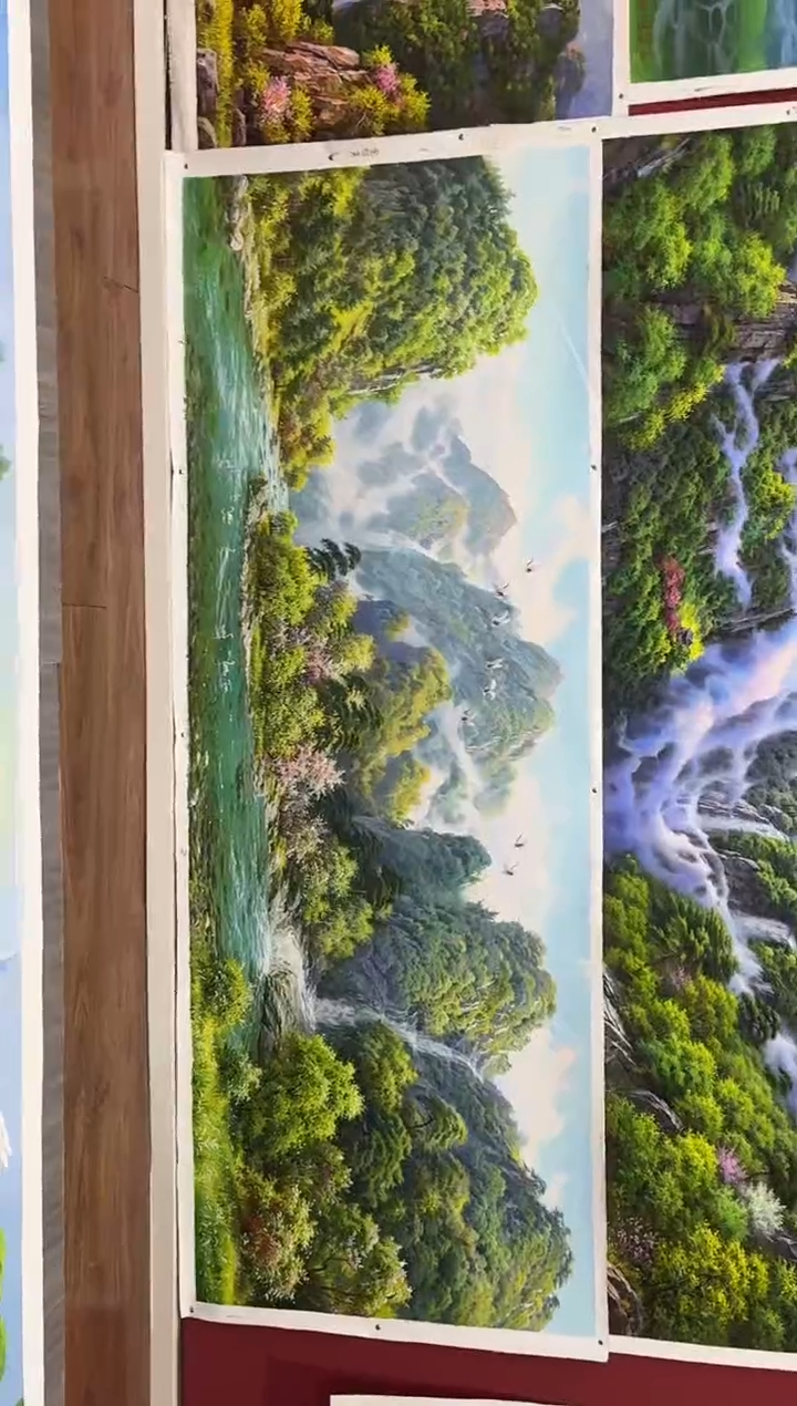 油画【102号】约2.2米丨朝鲜原创纯手绘孤品油画丨顺丰包邮