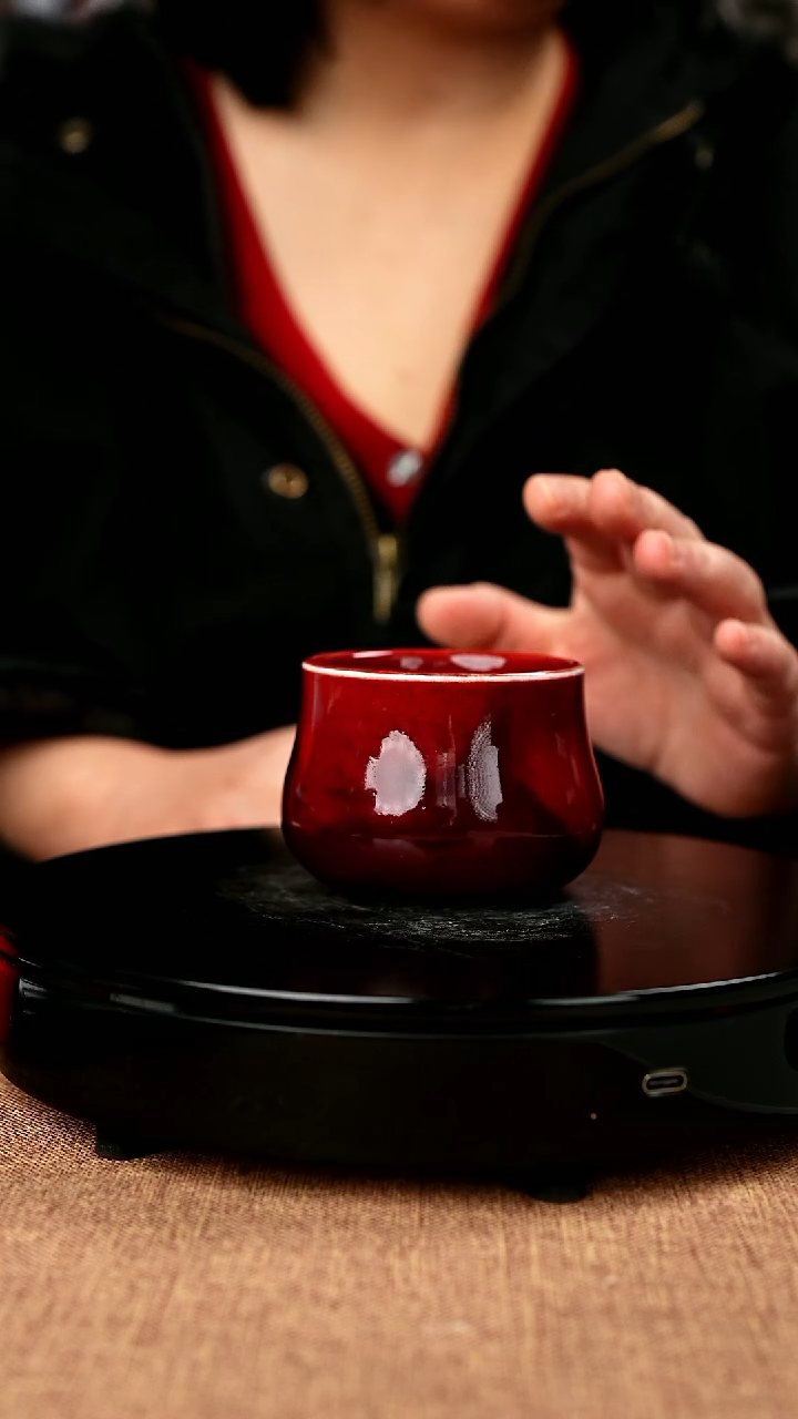 【闪购商品】255#崔小宁一级品原矿钧瓷炉钧釉压手杯