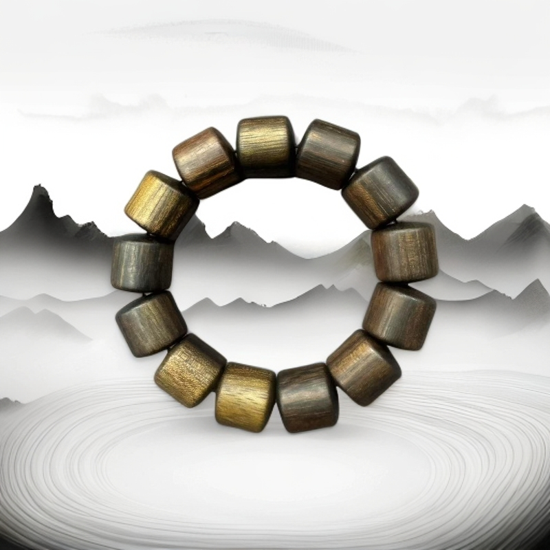 A126软丝沉香木串18mm