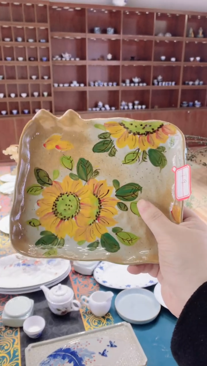 【闪购商品】陶T9高温老陶泥手绘盘