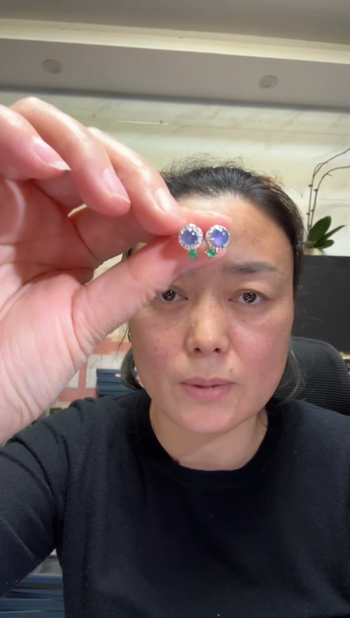 颈饰银S925镶嵌翡翠00005418