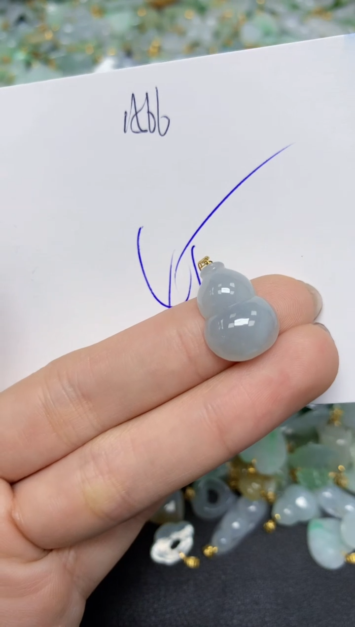 【闪购商品】翡翠颈饰18K金镶嵌天然翡翠A货