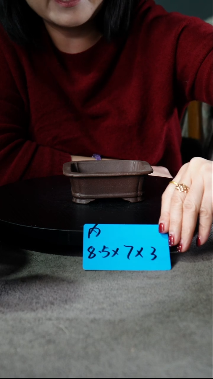 宜兴紫砂花盆小盆