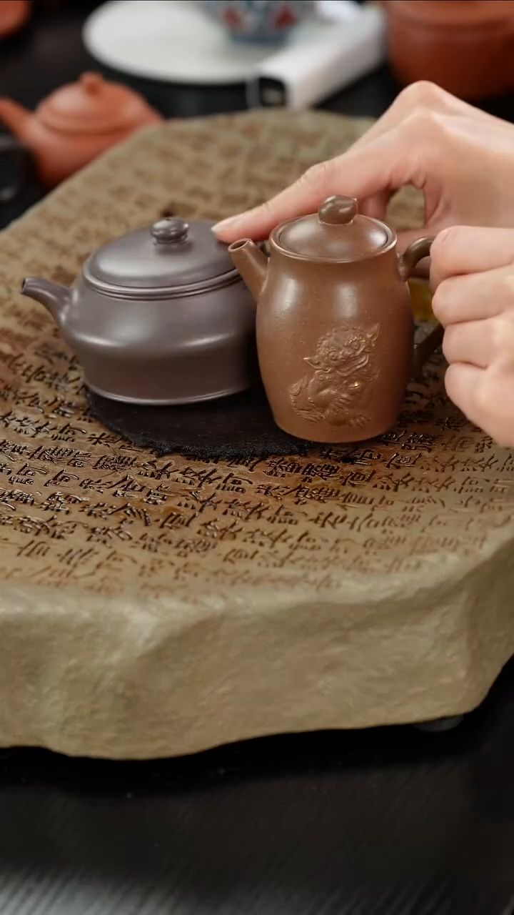 【闪购商品】紫砂茶壶老段泥瑞狮+胭脂紫曼殊