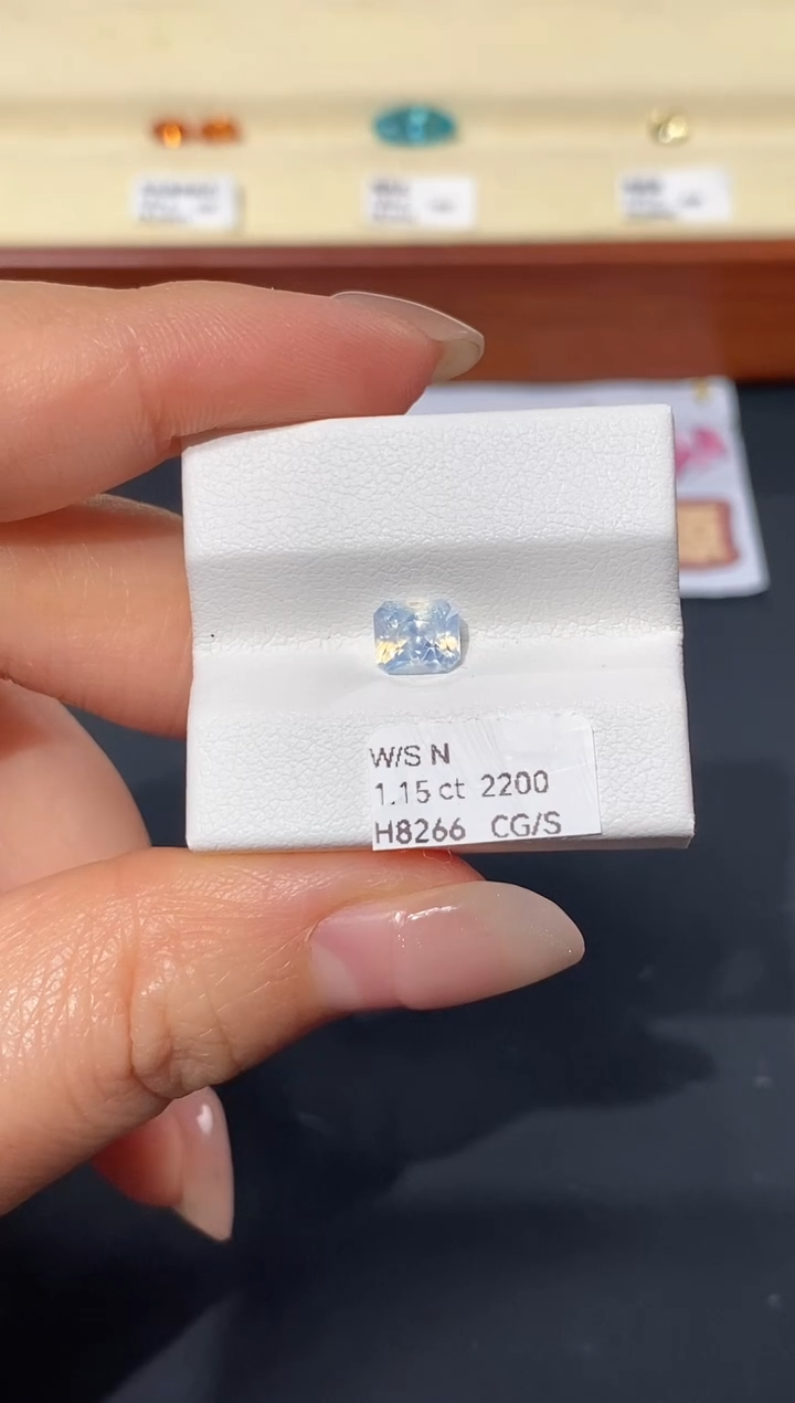 裸石彩色蓝宝石1.15ct H8266 CG/S