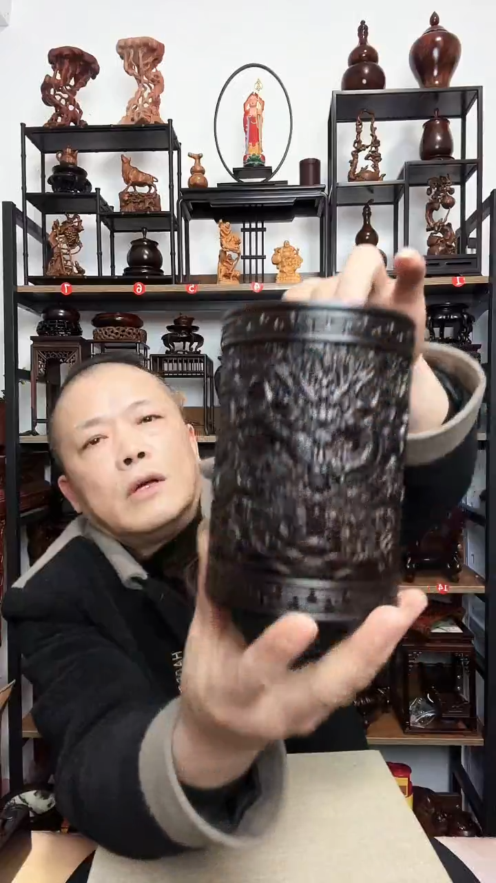 紫砂底座木直径10高15