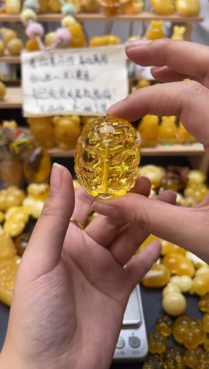 琥珀未镶嵌珠宝奇石079琥珀蜜蜡微瑕