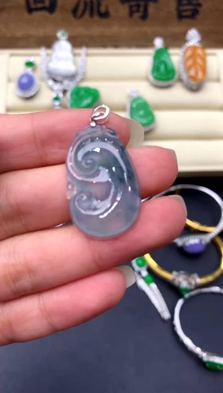 【闪购商品】翡翠颈饰18K金镶嵌249-中国好珍宝