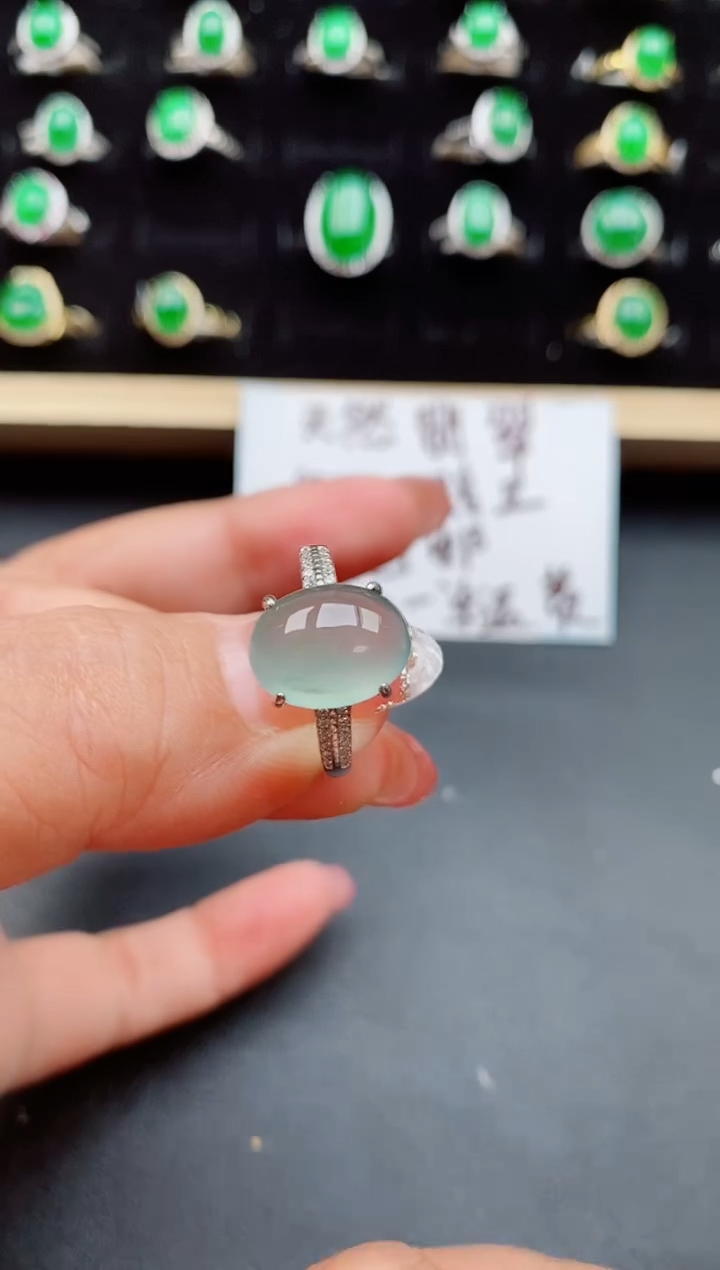 【闪购商品】翡翠戒指银S925镶嵌05800