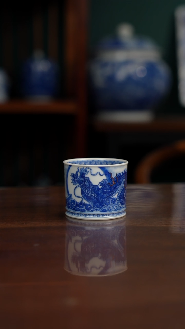 自成堂柴窑 龙杯