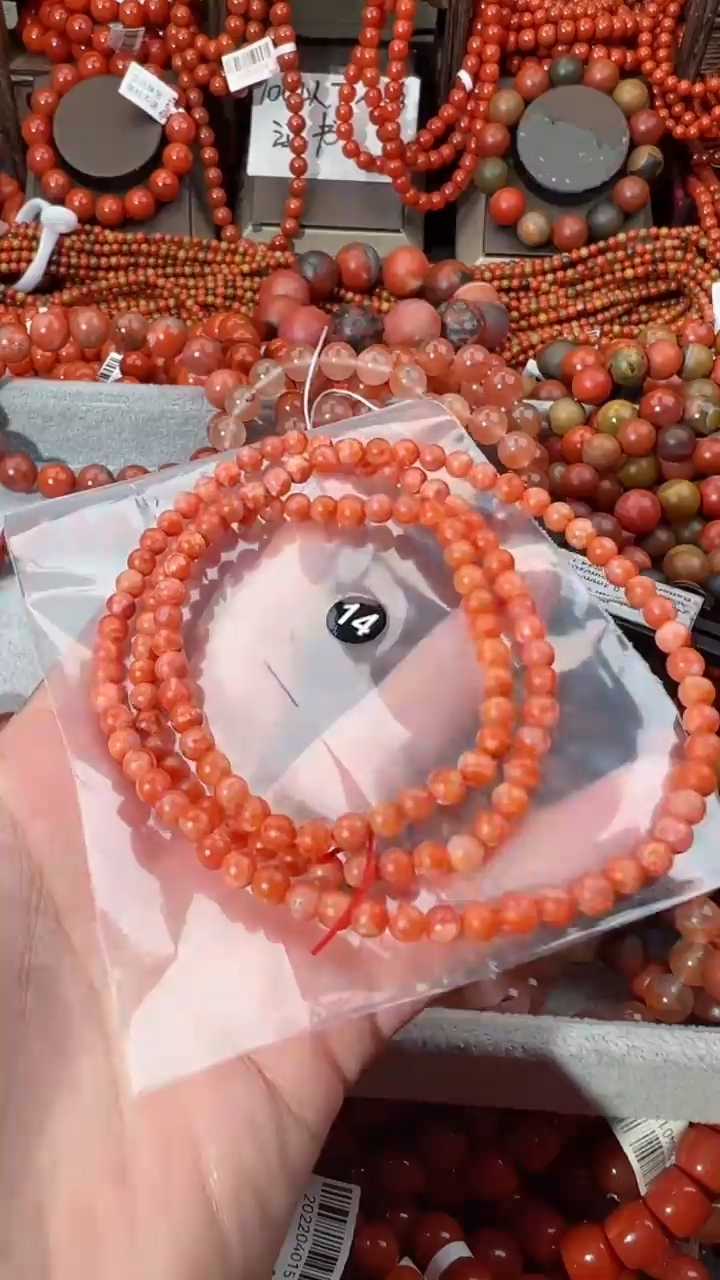 【闪购商品】南红玛瑙手串未镶嵌5+