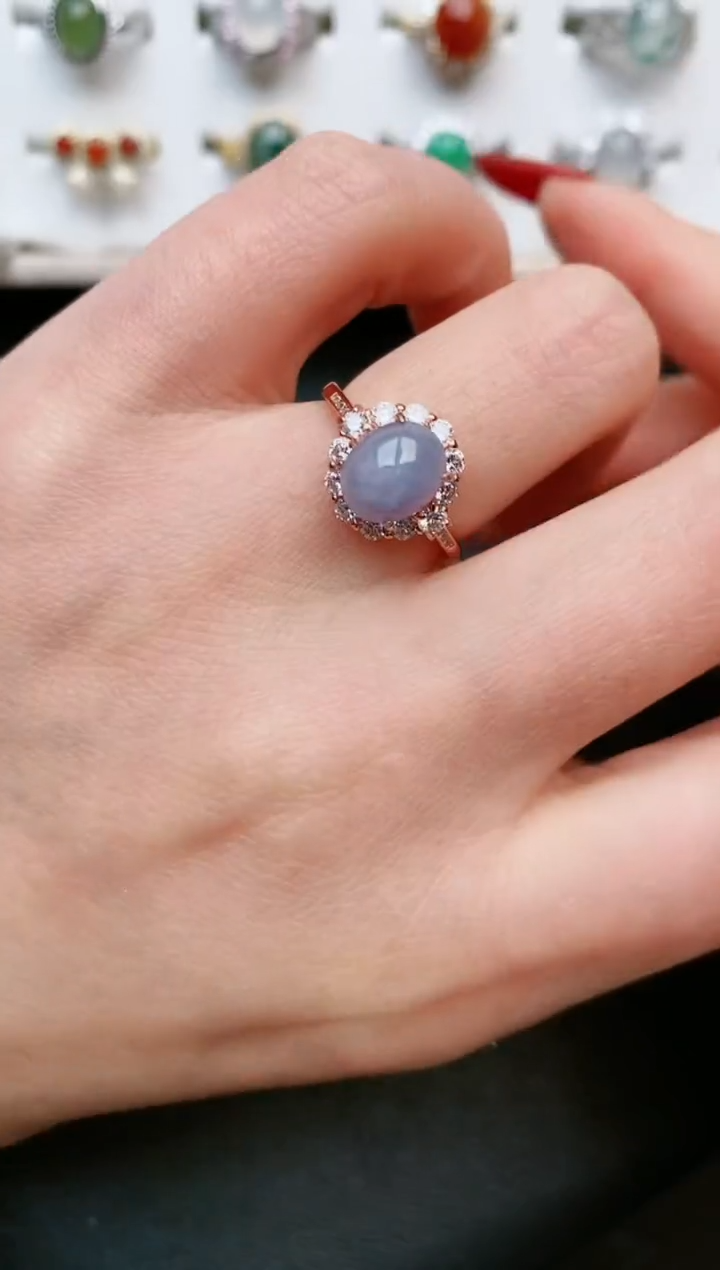 【闪购商品】翡翠戒指银S925镶嵌....