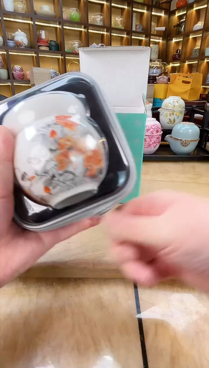 【闪购商品】瓷理陶里 水墨金莲旅行套装