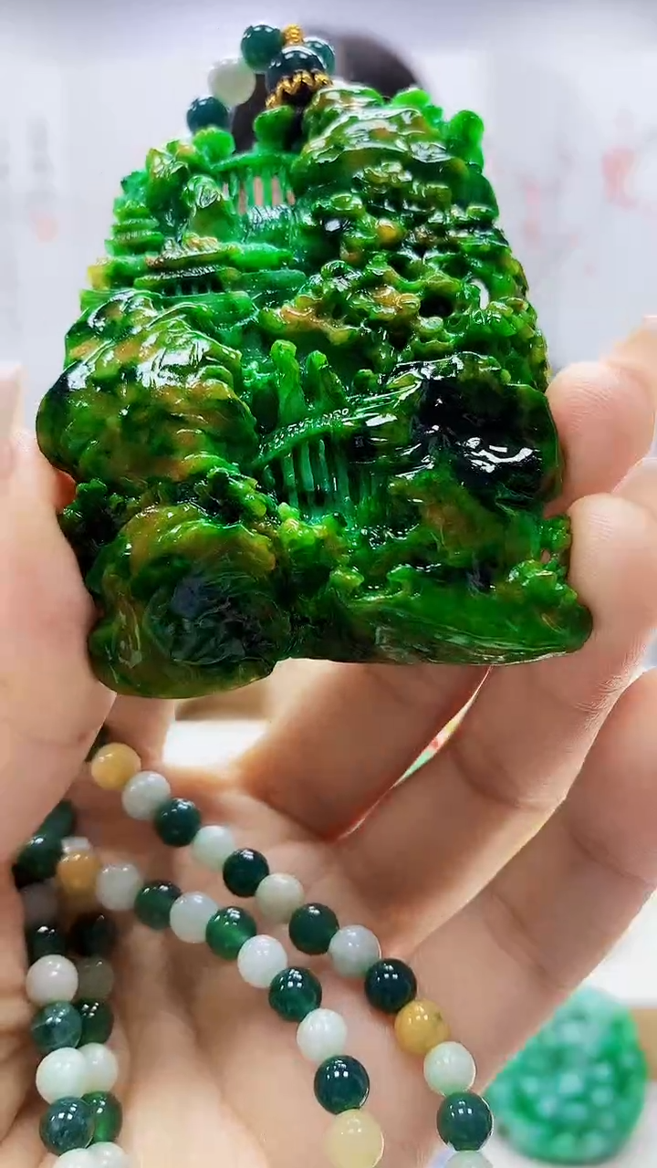 未镶嵌定制翡翠4812ty-毛货挂件21