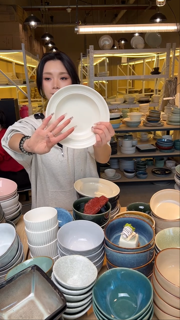 瓷182【瑕疵】外贸尾货窑变釉下彩4个