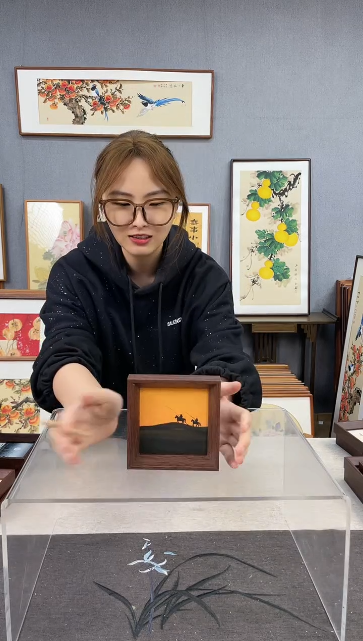 【闪购商品】国画5寸-小摆台作品-大漠