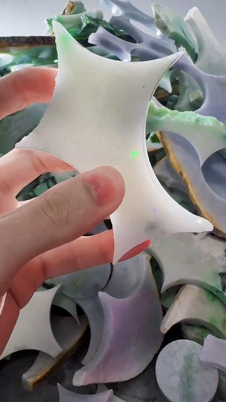 裸石翡翠缅甸翡翠A货文3411
