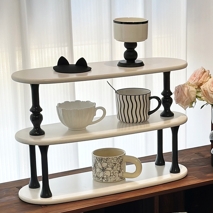 法式置物架艺术高档手工精致置物架马克杯咖啡杯收纳架水杯架子