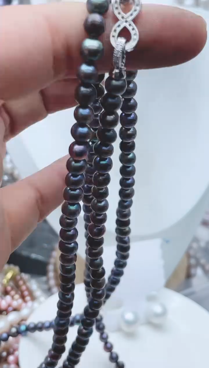【闪购商品】淡水珍珠颈饰钛钢1