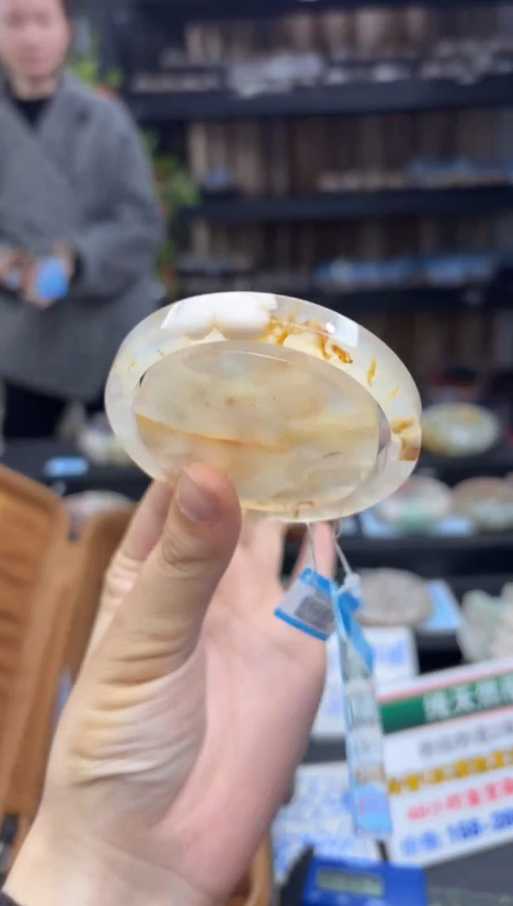 【闪购商品】石英质玉手镯未镶嵌883（57圈赠送镯心）