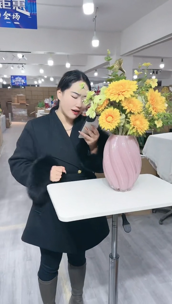 【闪购商品】琉璃静姐花器J-品37-大号