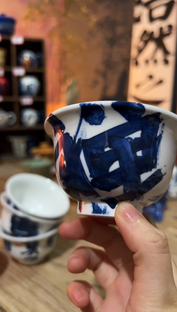 【闪购商品】观云听雨原创手绘茶具