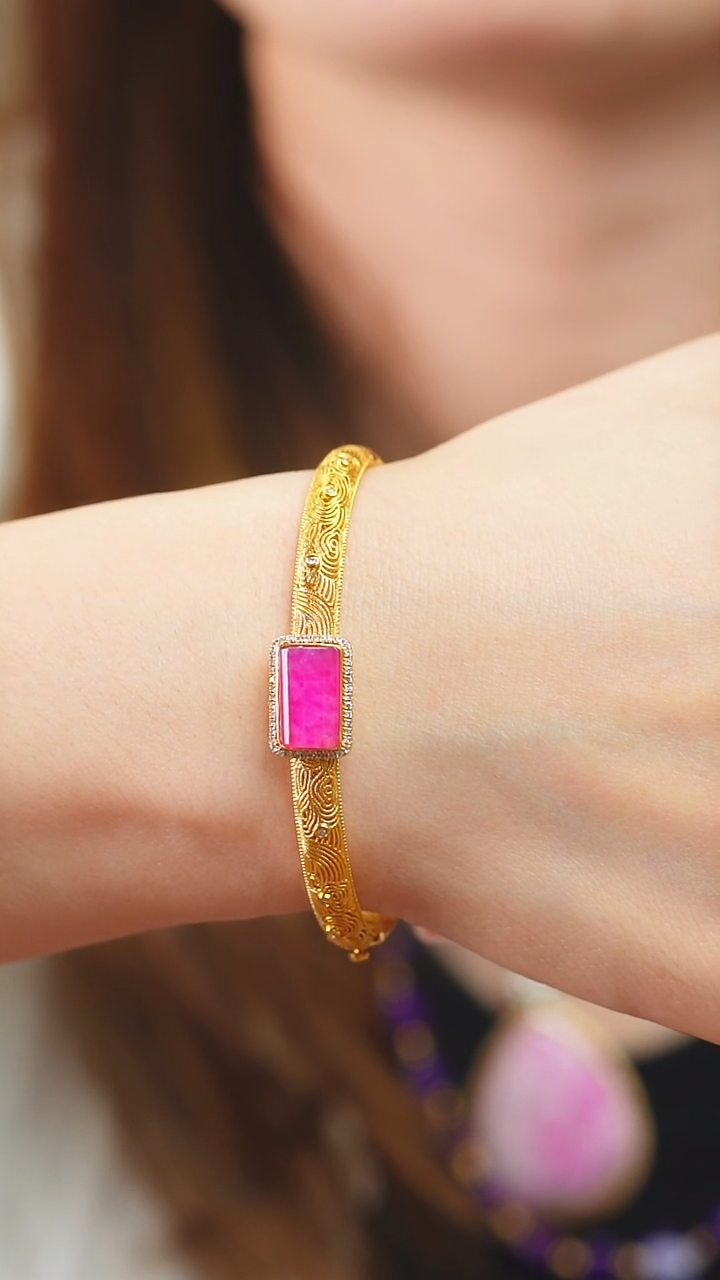 苏纪石（舒俱来）18K金镶嵌吊坠(不含链)2222