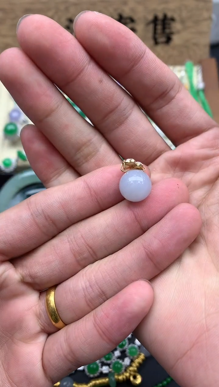 【闪购商品】翡翠颈饰18K金镶嵌146--中国好珍宝