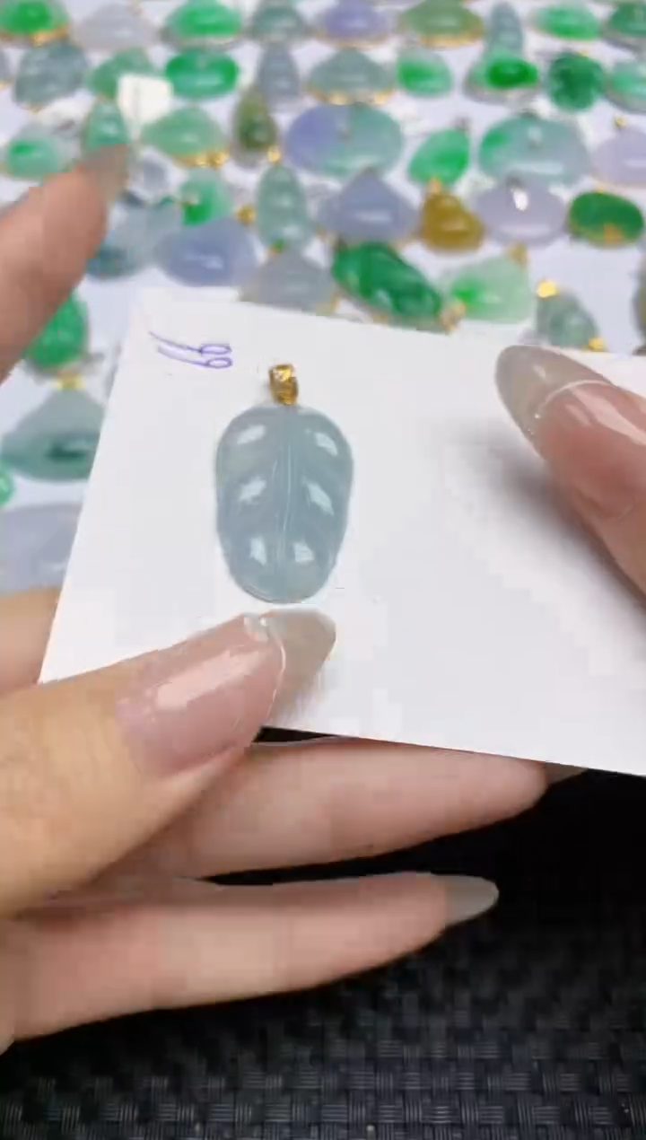 【闪购商品】翡翠颈饰18K金镶嵌天然翡翠A货