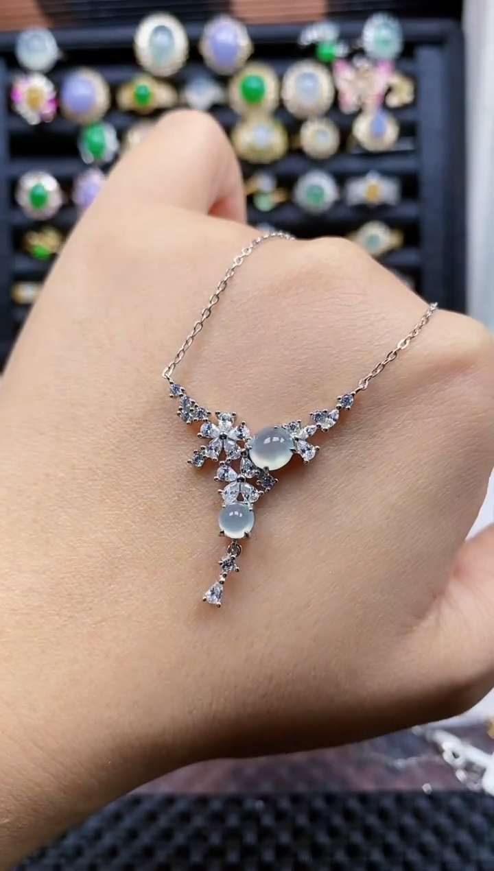 银S925镶嵌戒指翡翠472