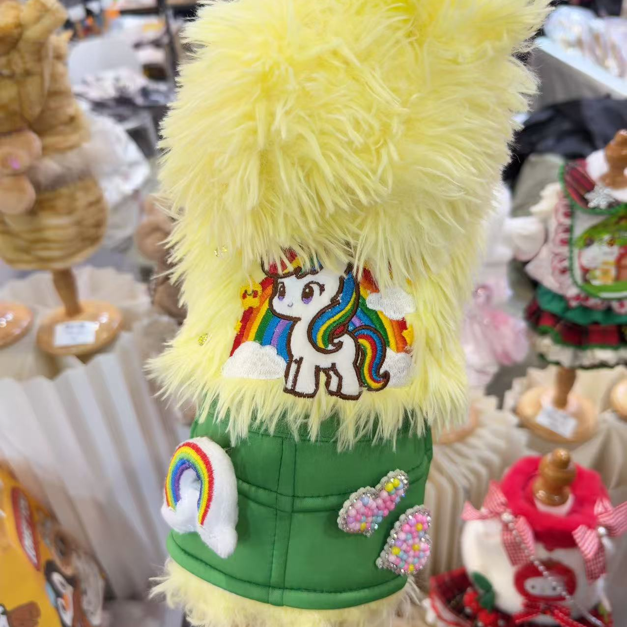 DaodanPet宠物服饰 黄色彩虹小马